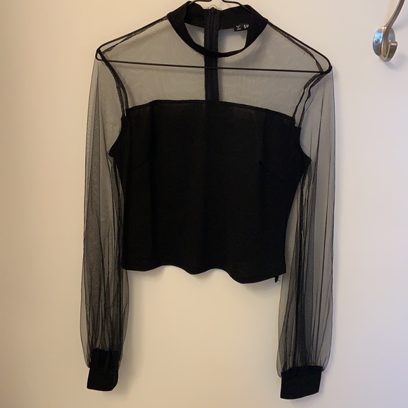 Black mesh top - Picture 4 of 7